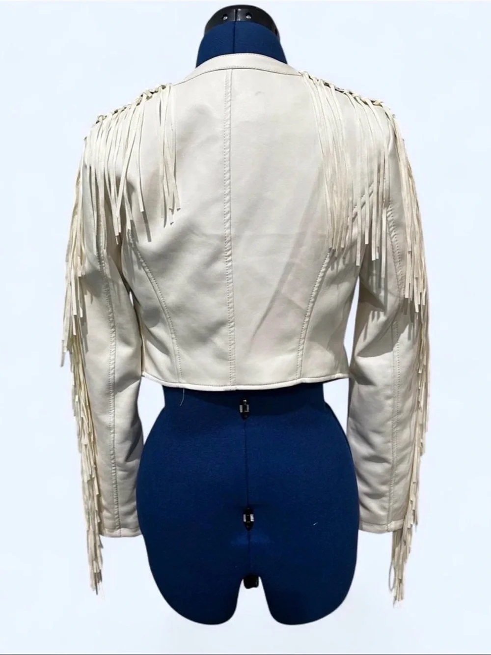 Azalea Wang Olivier White Fringe Jacket Brand new with tags - Picture 3 of 6